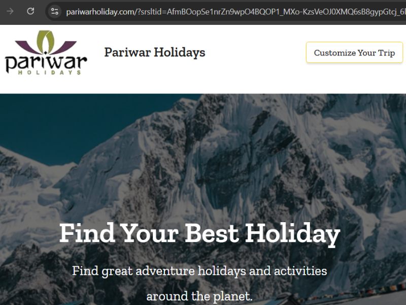 Pariwar Holidays